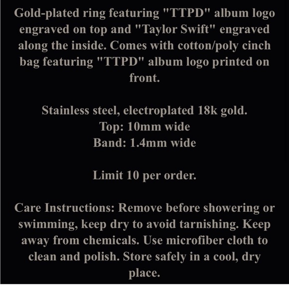 TTPD Ring - Picture 2 of 2
